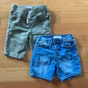 Denim and Olive Moro Shorts
